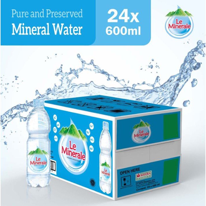 LE MINERALE 600ML ( ISI 24 BOTOL )