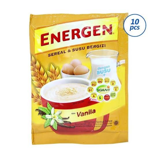 ENERGEN RENCENG VANILLA ( ISI 10 SACHET)