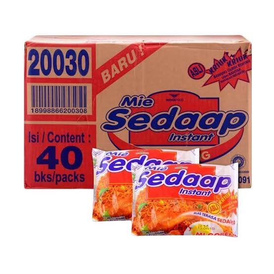 MIE SEDAP GORENG INSTANT ( ISI 40 BKS )