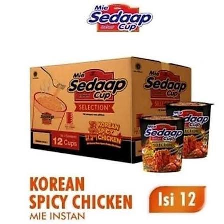 MIE SEDAP KOREAN SPICI CHICKEN CUP (ISI 12CUP)