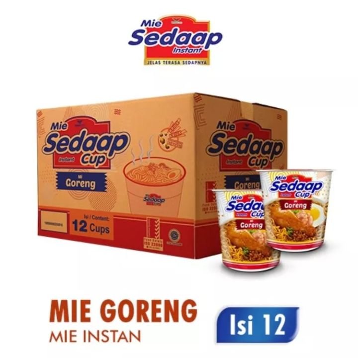 MIE SEDAP GORENG CUP (ISI 12CUP)